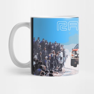 WRC group b jump blomqvist s1 Portugal rally portrait Mug